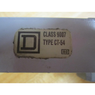 Square D 9007 CT54 Base Receptacle 9007CT54 Pre-Wired - Used