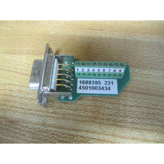VS-09-BU-DSUB9-MPT-0.5 D-Sub Connector VS09BUDSUB9MPT05 (Pack of 6)