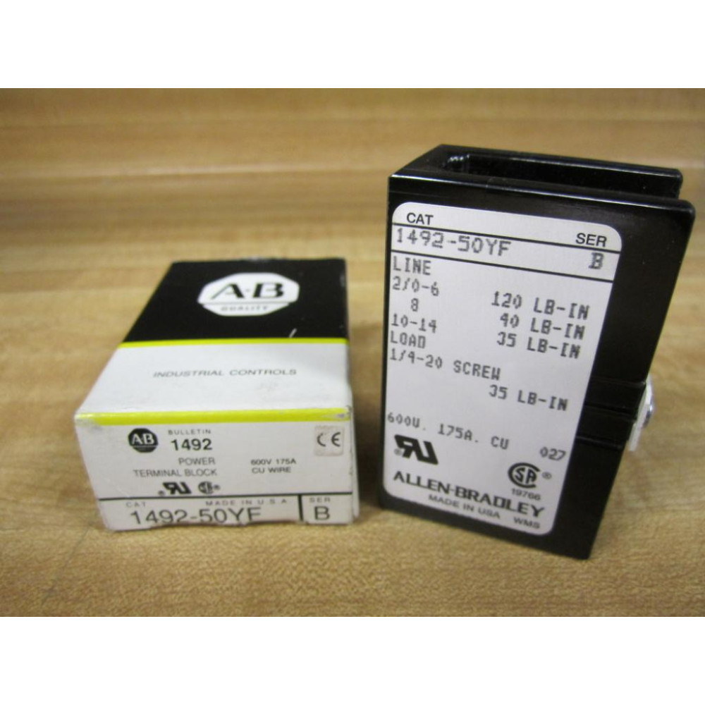 Allen Bradley 1492-50YF Power Terminal Block 149250YF