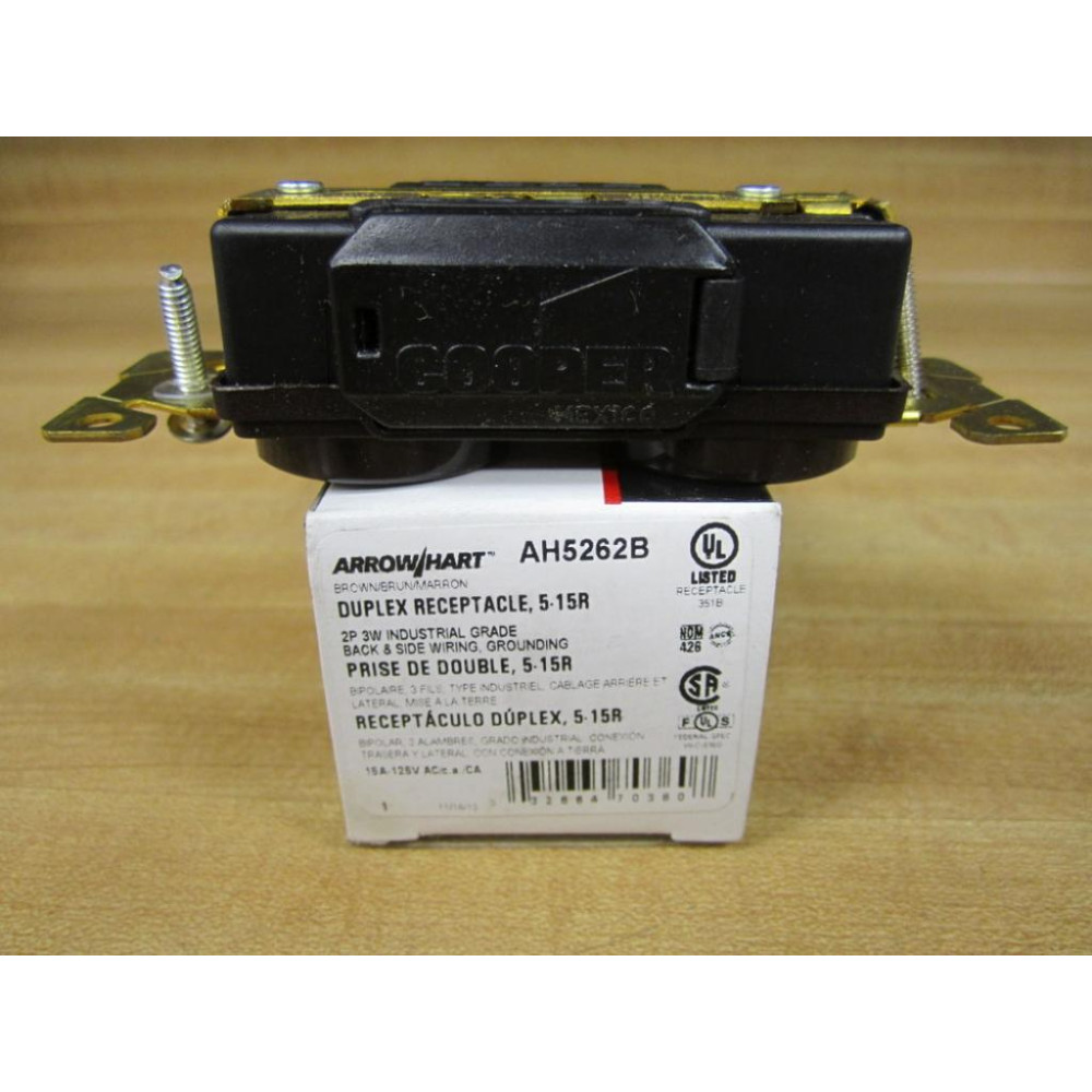 Arrow Hart AH5262B Duplex Receptacle NEMA 5-15R