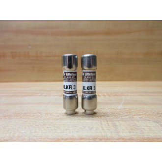 Littelfuse KLKR-3 Fuse Cross Ref 486M67, KLKR003 (Pack of 2) - New No Box