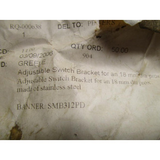 Banner SMB312PD Adjustable Switch Bracket 26651