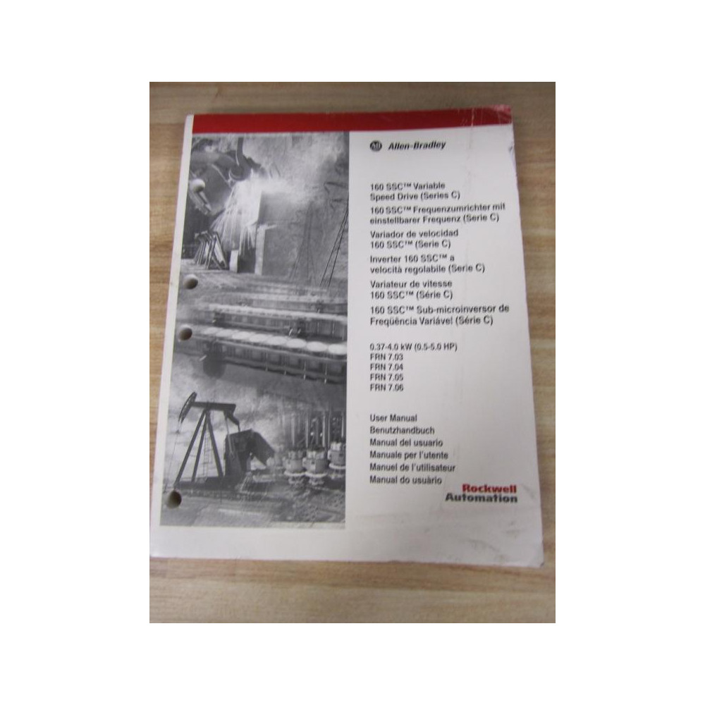 Allen Bradley 194456 User Manual 160 SSC (C) 194456(02) - New No Box