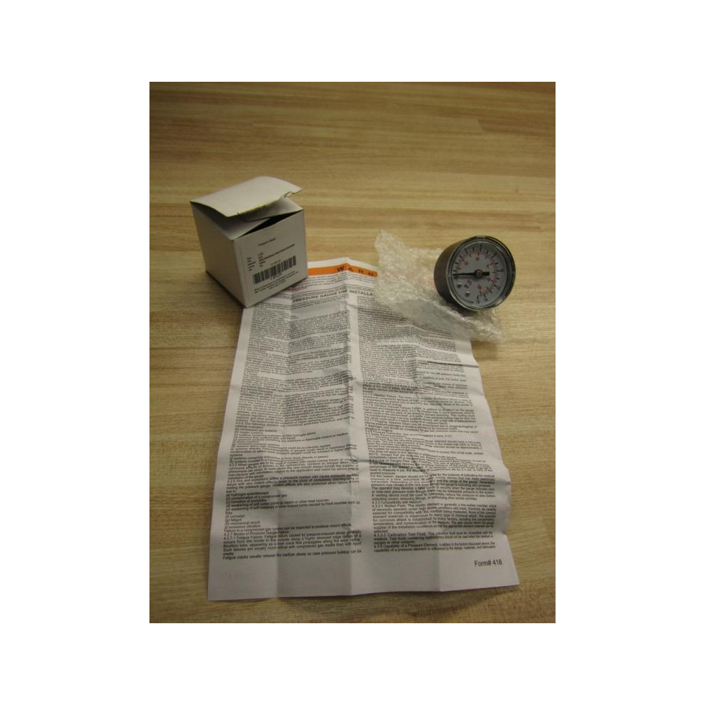Grainger 4FLZ4 0-15 PSI Gauge