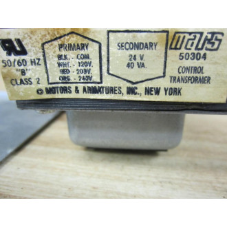 Mars 685744-50304 Control Transformer WMounting Plate