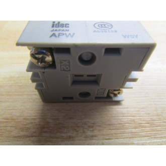 IDEC APW-199 Pilot Light Operator APW199 White APW-199W (Pack of 2) - New No Box