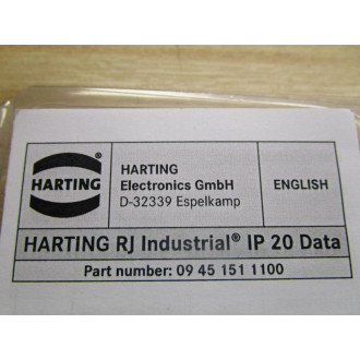 Harting 09 45 151 1100 Modular Plug (Pack of 6)