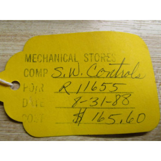 S.W. Controls 155S777-1 Relay - New No Box