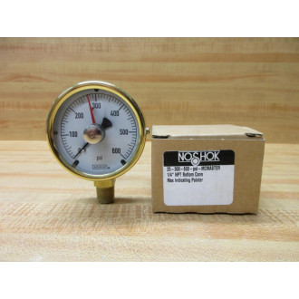 Noshok 25-300-600-PSI Pressure Gauge 25-300-600