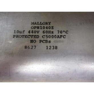 Mallory OPN1040Z Capacitor - Used