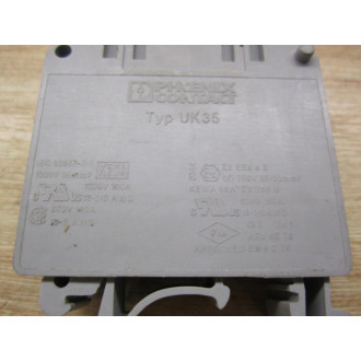 Phoenix Contact UK 35 Terminal Block 3008012 (Pack of 8) - Used