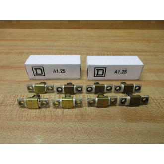 Square D A1.25 Overload Relay Heater Element A125 WOut Screws (Pack of 8)