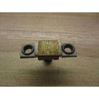 Square D A1.25 Overload Relay Heater Element A125 WOut Screws (Pack of 8)