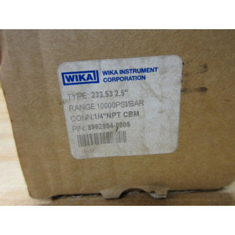 Wika 8992954-0005 Pressure Gauge 233.53 2.5"
