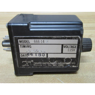 Tempo Instrument 666-142 Time Delay Relay 666142 - Used