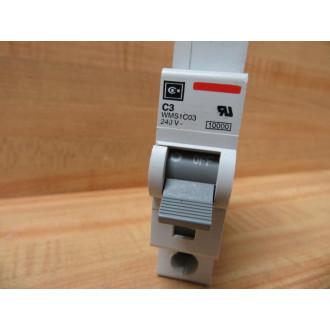 Cutler Hammer WMS1C03 Circuit Breaker 3A 1P - New No Box