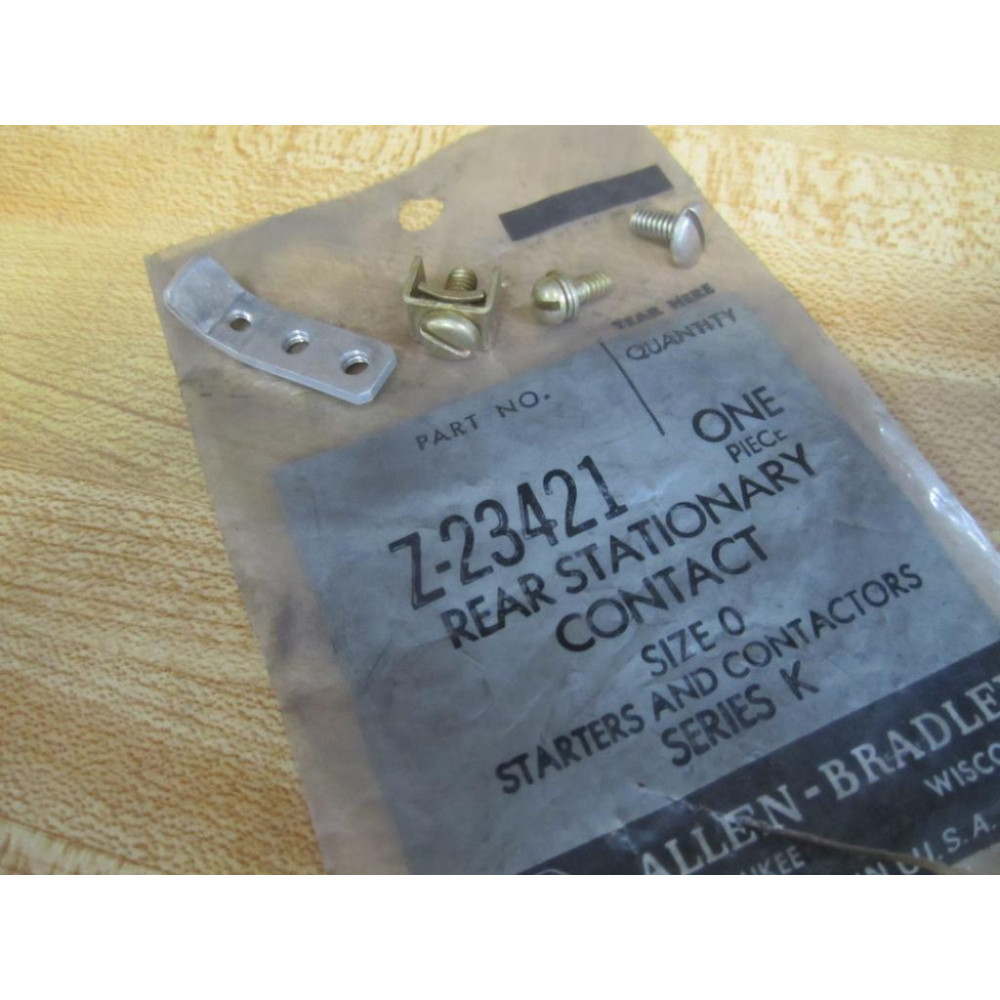 Allen Bradley Z-23421 Size 0 Rear Stationary Contact  Z23421