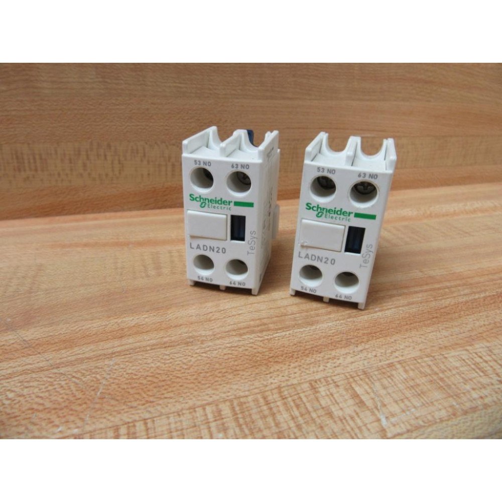 Telemecanique LADN20 Schneider Auxiliary Contact 038388 (Pack of 2) - New No Box