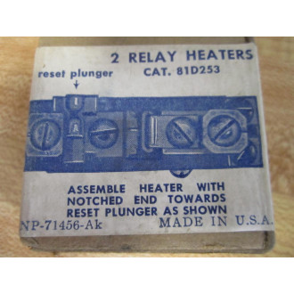 General Electric 81D-253 Relay Heater 81D253 (Pack of 2)