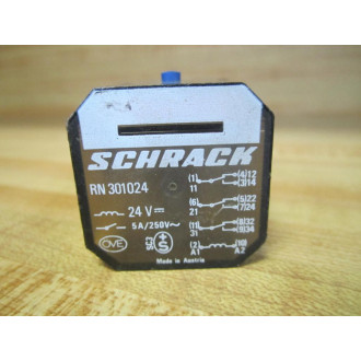 Schrack RN-301024 Relay RN301024 24V - New No Box