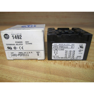Allen Bradley 1492-PDM3111 Power Terminal Block 1492PDM3111 Series B