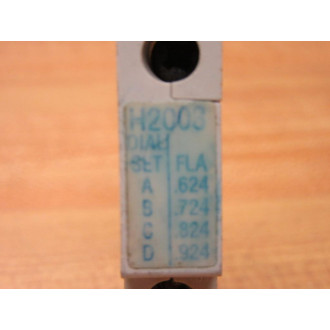 Cutler Hammer H2003 Eaton Overload Thermal Unit H2003 - Used