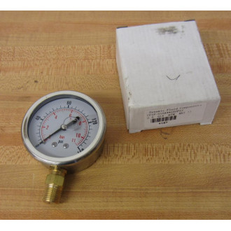 Dynamic Fluid CF1P-010A Gauge CF1P010A 0-160PSI