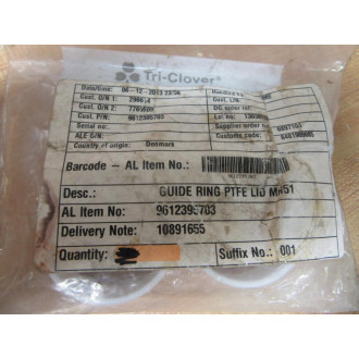 Tri-Clover 9612395703 Alfa Laval Guide Ring (Pack of 2)
