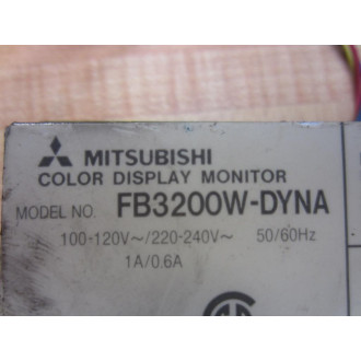 Mitsubishi FB3200W-DYNA Color Display Monitor FB3200WDYNA WWires - Used