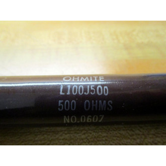 Ohmite L100J500 Resistor 100 Watts 500 Ohms
