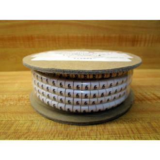 Plastic Extruded Parts 411866 Wire Marker FS-4 6 (Pack of 1000)