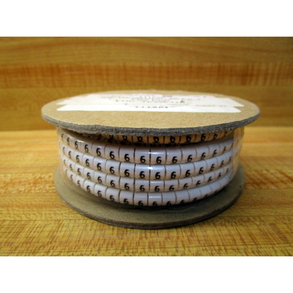 Plastic Extruded Parts 411866 Wire Marker FS-4 6 (Pack of 1000)