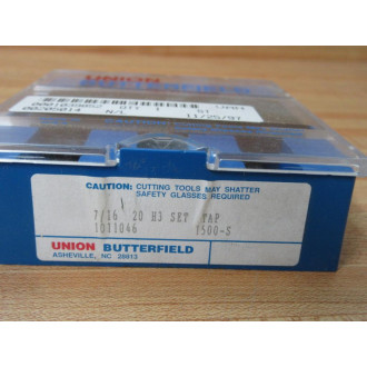 Union Butterfield 1011046 716 x 20 Hand Tap 1500-S (Pack of 3)