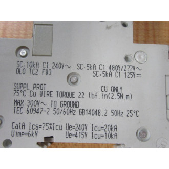 Schneider 24449 10A Breaker MG24449 Merlin Square D 2 Pole - New No Box