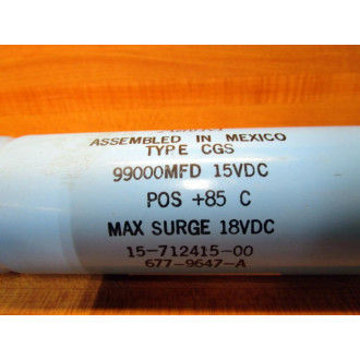 Aero M 15-712415-00 Capacitor 677-9647-A - Used