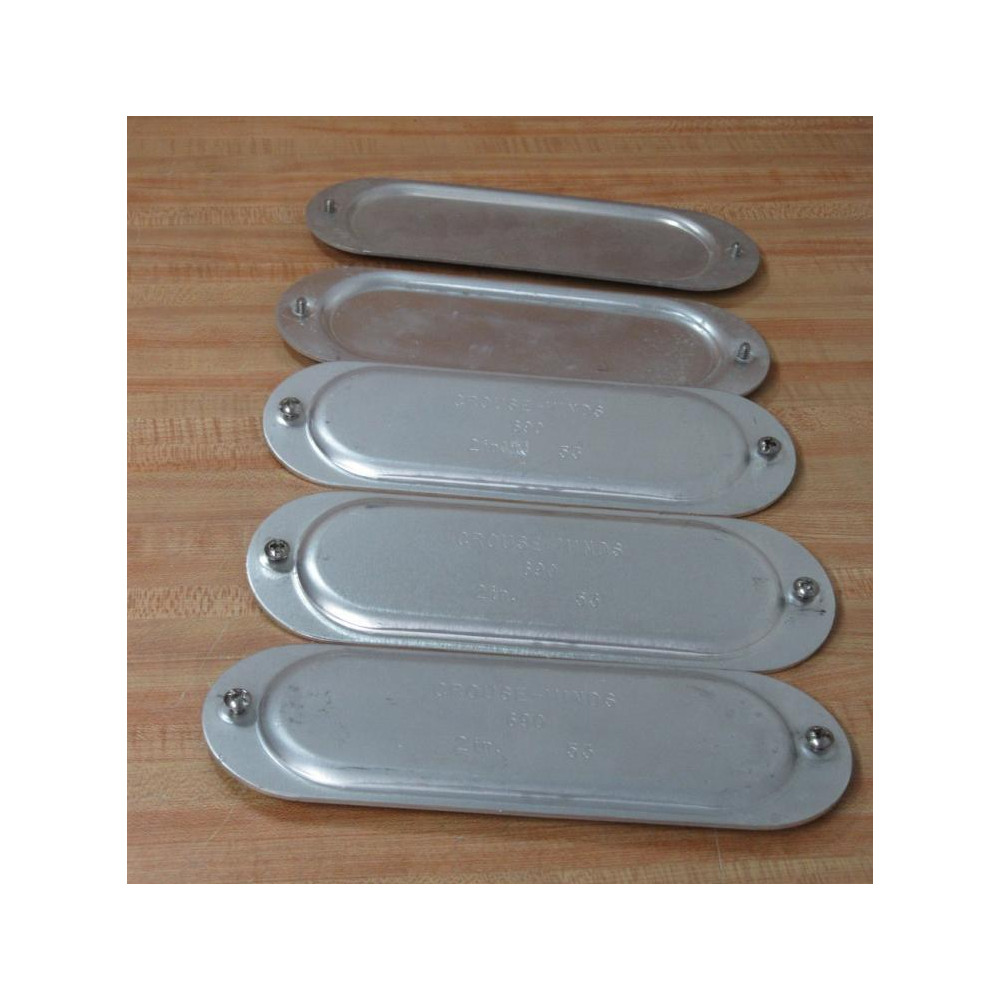 Cooper Crouse Hinds 690 2" Conduit Outlet Body Cover (Pack of 5) - New No Box