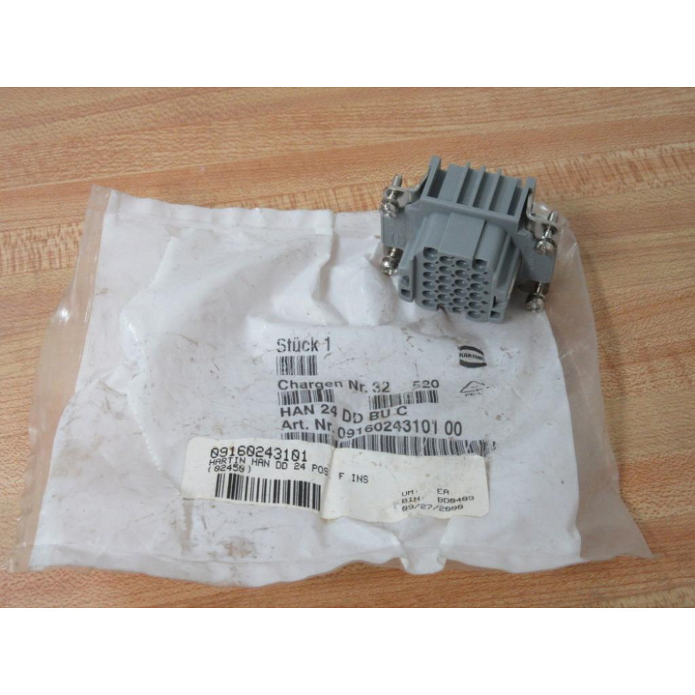 Harting 0916243101 Heavy Duty Connector Insert HAN 24 DD BU C