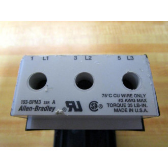 Allen Bradley 193-BPM3 Din Rail Panel Adapter 193BPM3 Cracked Housing - Used