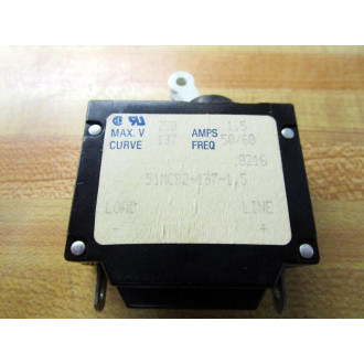 Klixon 51MC92-137-1.5 Toggle Switch 51MC9213715 - Used