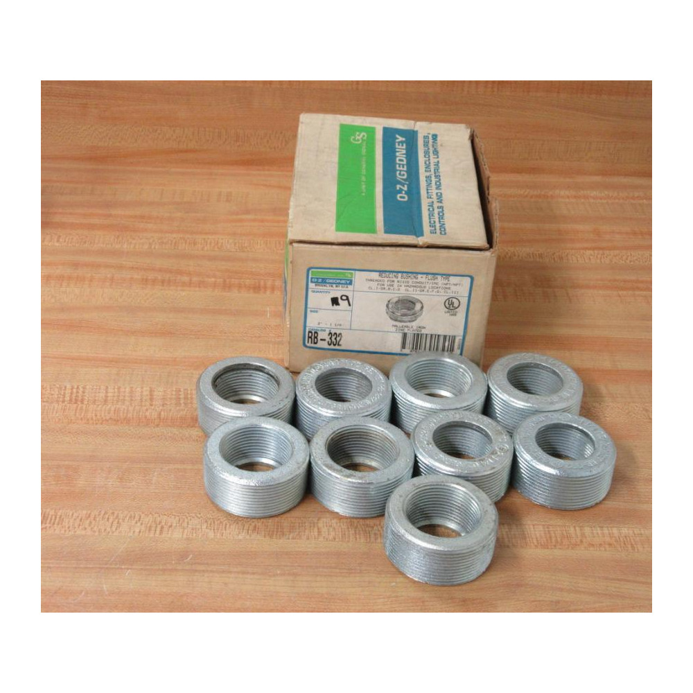 OZGedney RB-332 2"-1-14" Reducing  Bushing-Flush Type RB332 (Pack of 9)