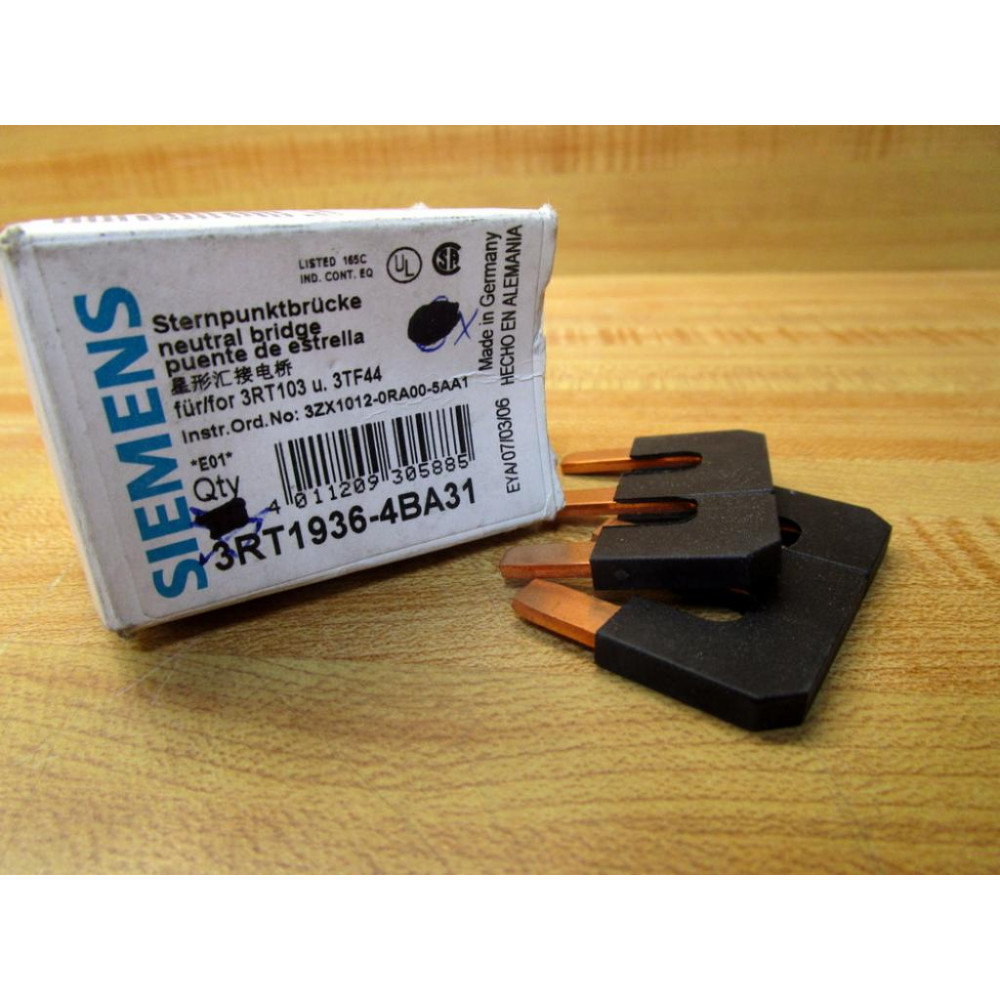Siemens 3RT1936-4BA31 Contactor Parallel Link 3RT19364BA31 (Pack of 2)