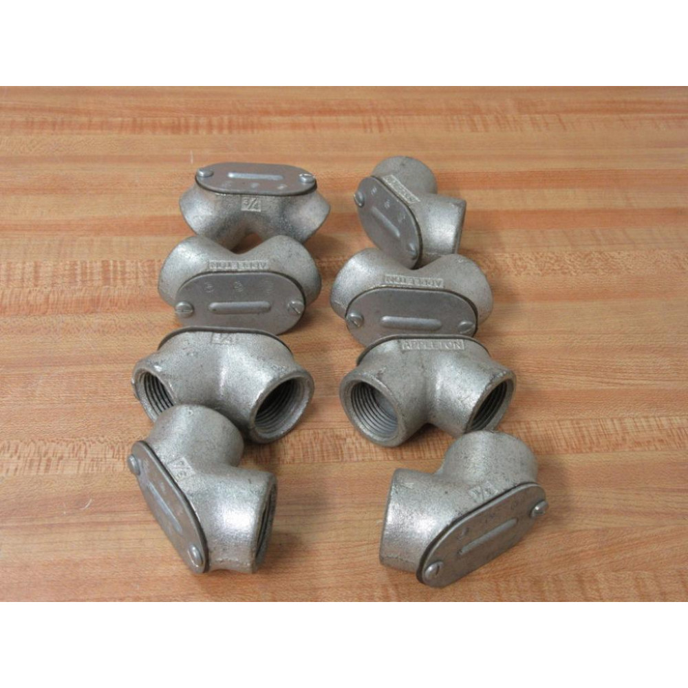 Appleton FF-075 34" 90° Corner Elbow FF075 (Pack of 8) - New No Box
