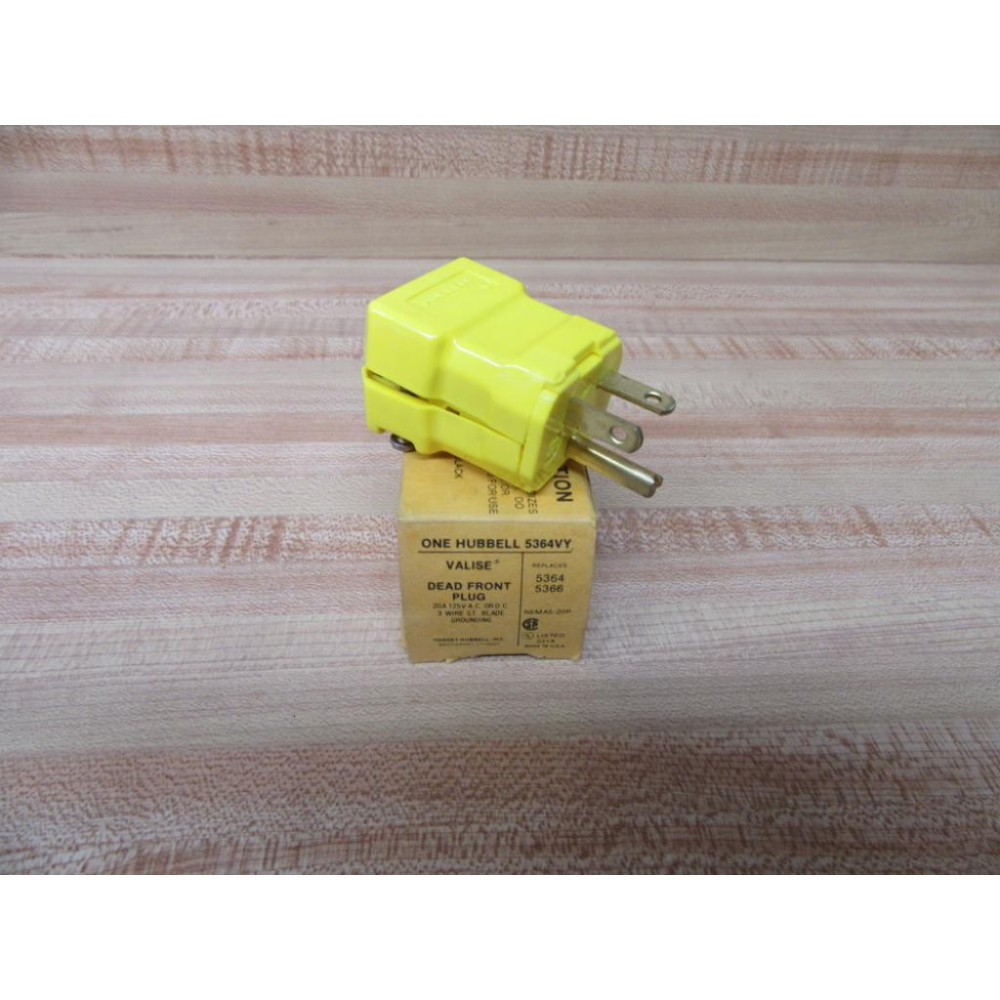 Hubbell 5364VY Valise Front Plug