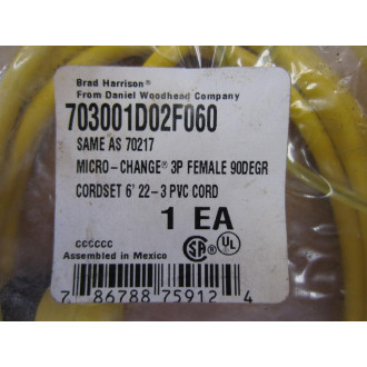 Woodhead 703001D02F060 Cords