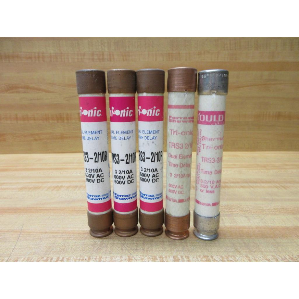Gould Shawmut Ferraz TRS3-210R Fuse Cross Ref 4YZJ8 (Pack of 5) - New No Box