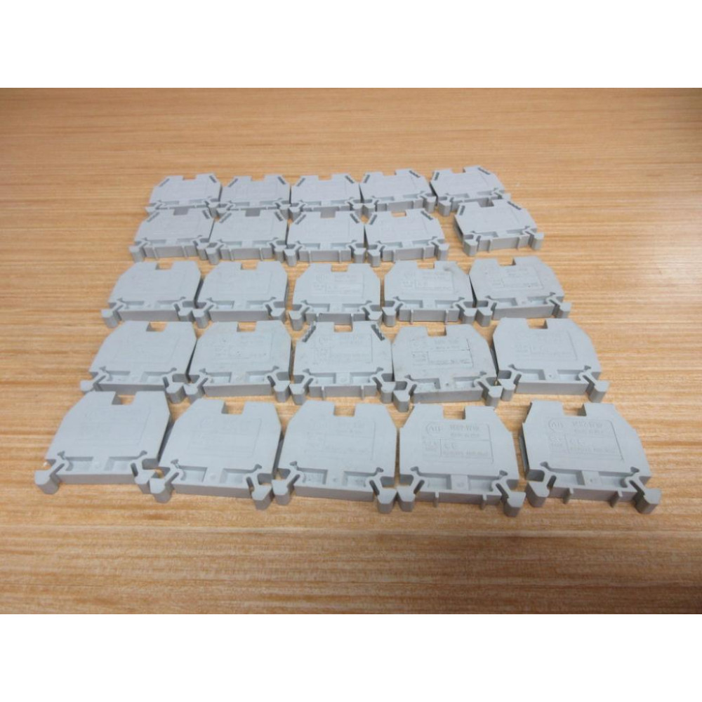 Allen Bradley 1492-W10 Block 1492W10 Gray (Pack of 25) - Used