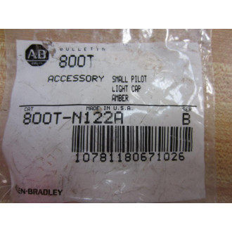 Allen Bradley 800T-N122A Amber Cap Lens 800TN122A Series B (Pack of 2)