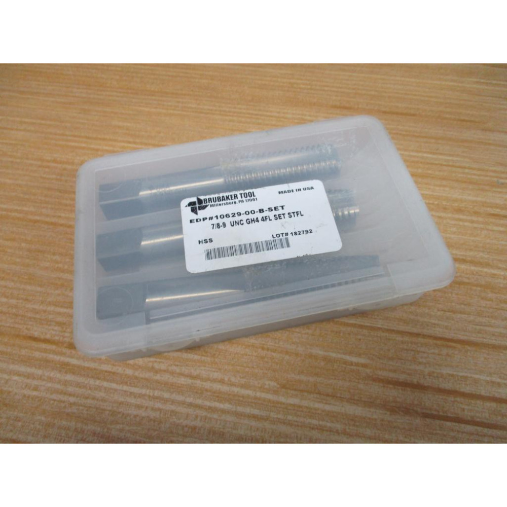 Brubaker 10629-00-B-SET Tap Set 78"-9 UNC