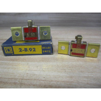 Square D B.92 Overload Relay Heater Element B92 (Pack of 2)