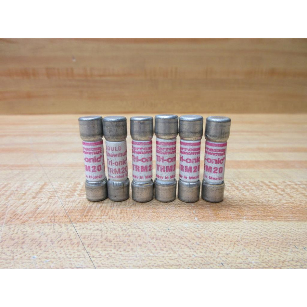 Gould Shawmut Ferraz Mersen TRM20 Fuse Cross Ref 540N57 (Pack of 6) - New No Box
